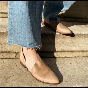 Free People Royale Flats Tan Leather Shoes